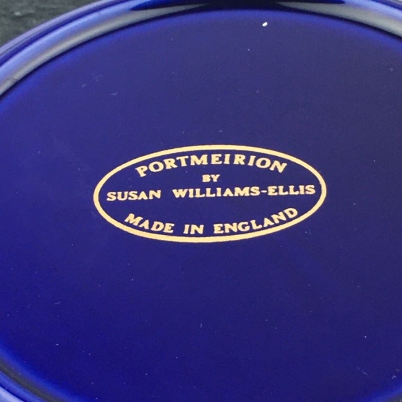 Princess Diana Portmeirion Blue & Gold Plate 4.5” - Picture 3 of 8